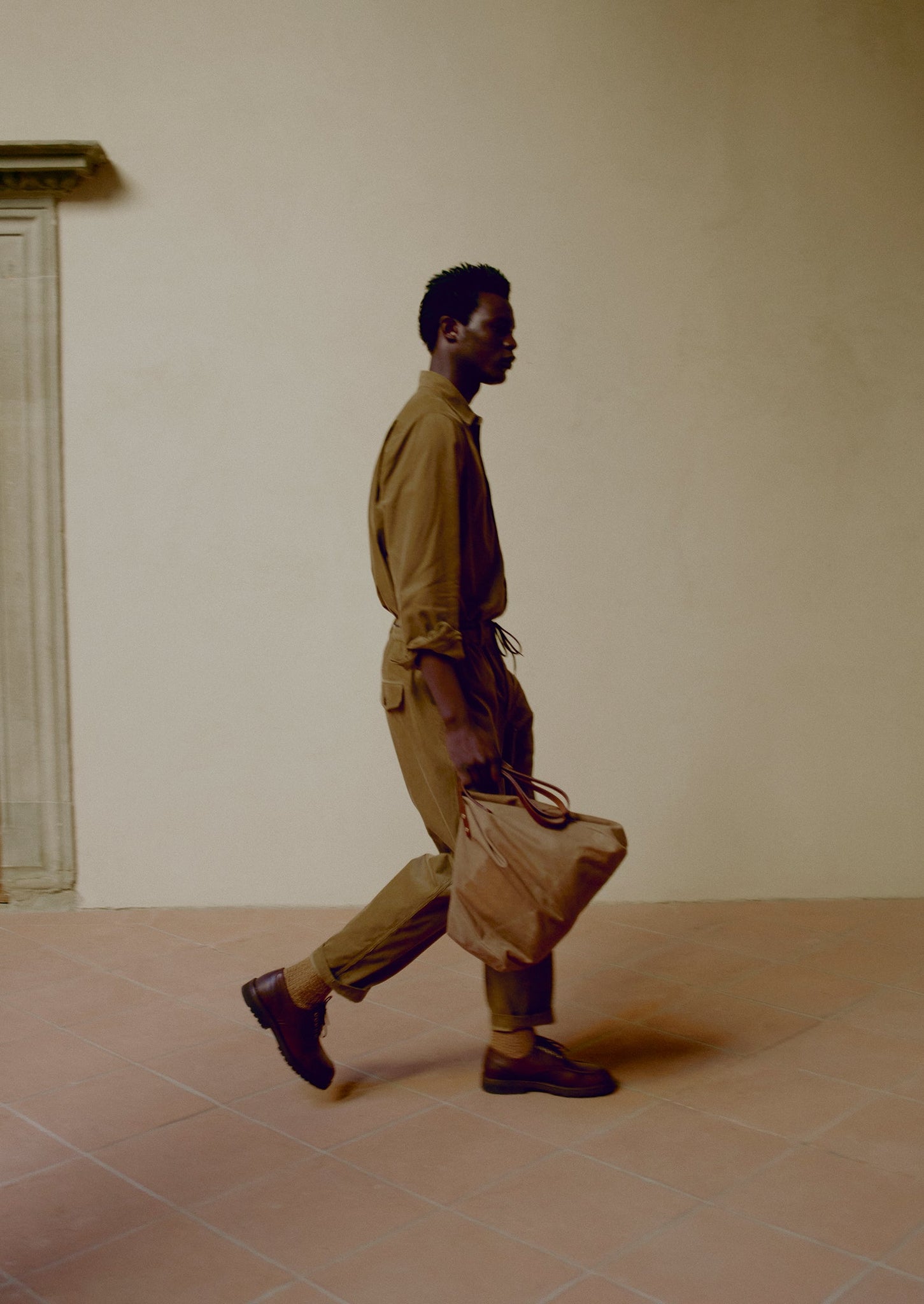 Organic Cord Drawstring Trousers | Linden