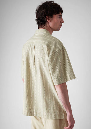 Kite Stripe Cotton Shirt | Olive
