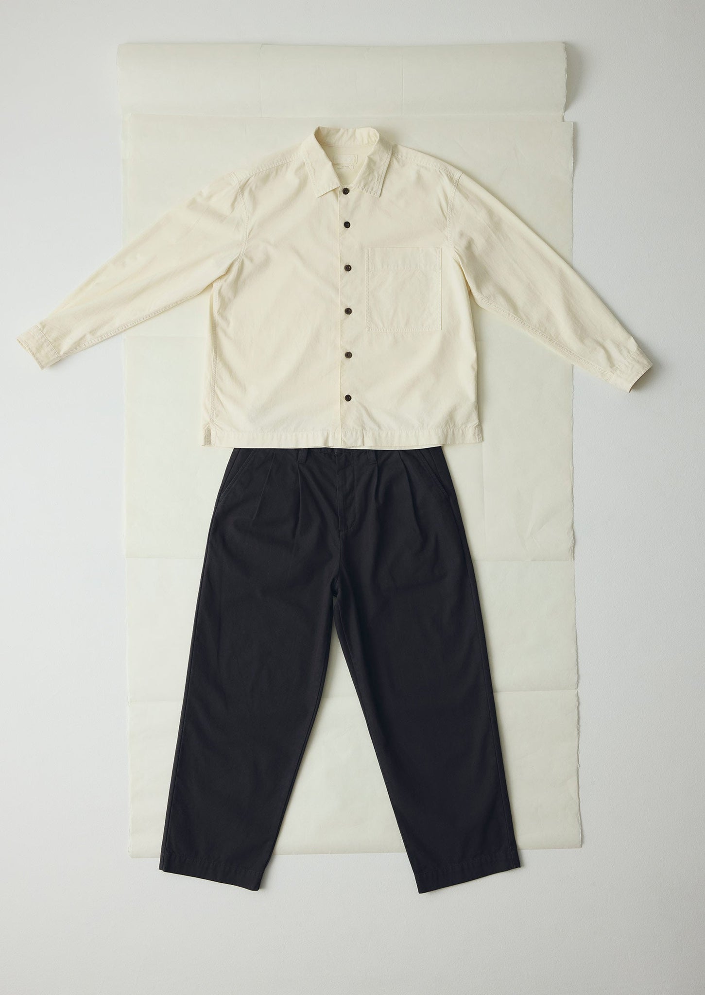 Garment Dyed Oxford Shirt | Ecru