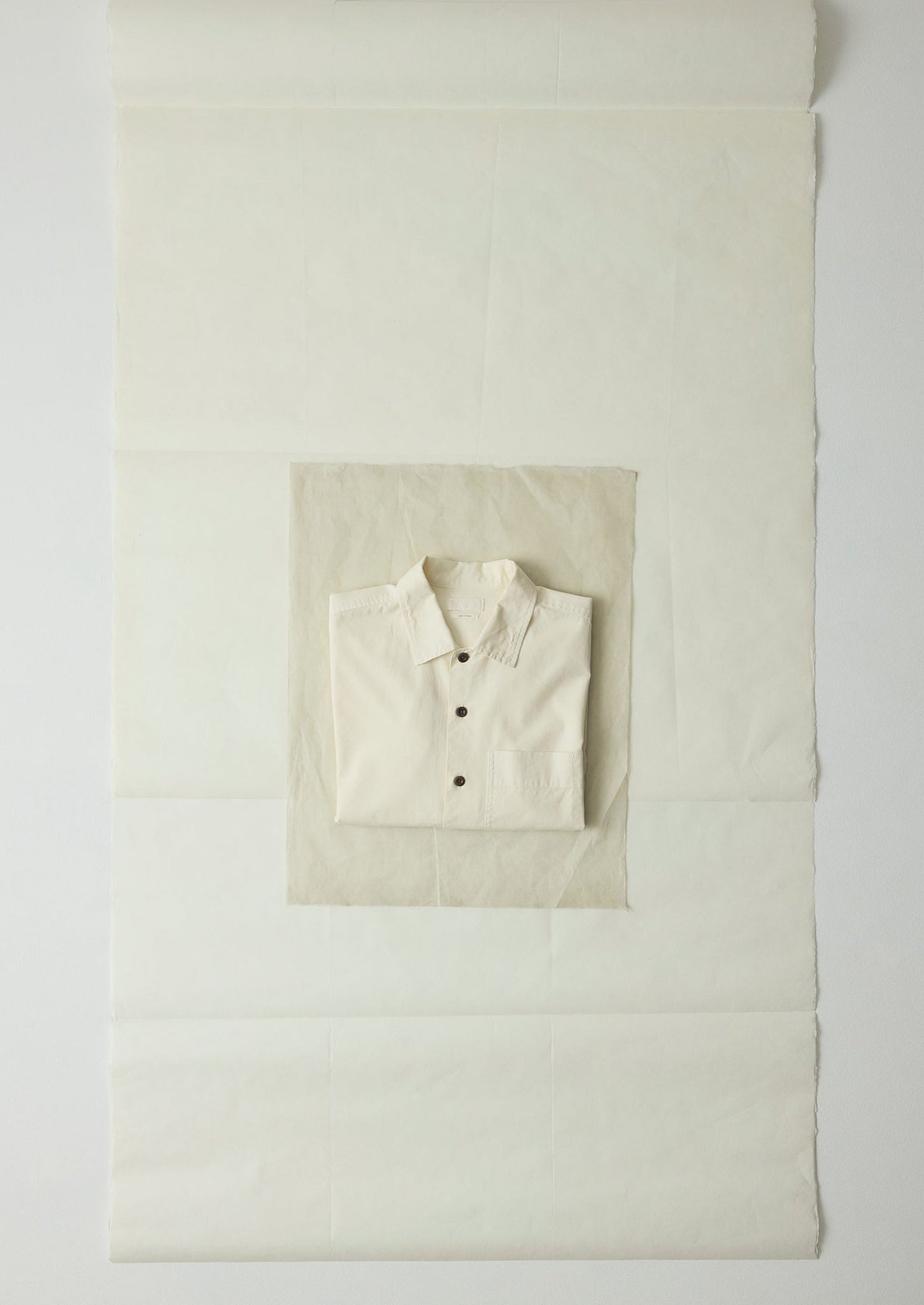 Garment Dyed Oxford Shirt | Ecru