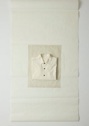 Garment Dyed Oxford Shirt | Ecru