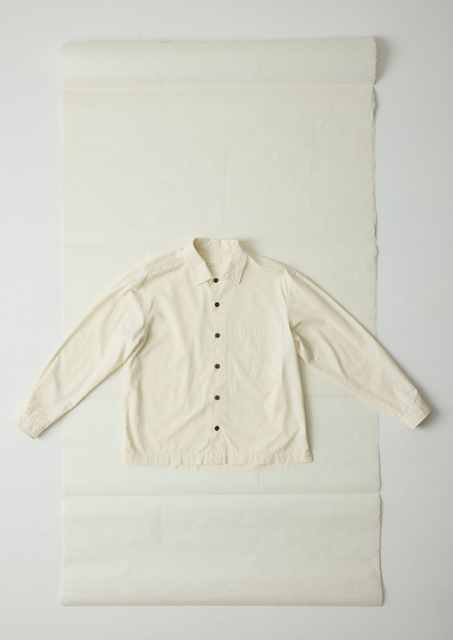 Garment Dyed Oxford Shirt | Ecru