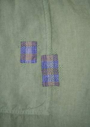 Renewed Garment Dyed Linen Barrel Leg Trousers Size XL (54) | Salvia