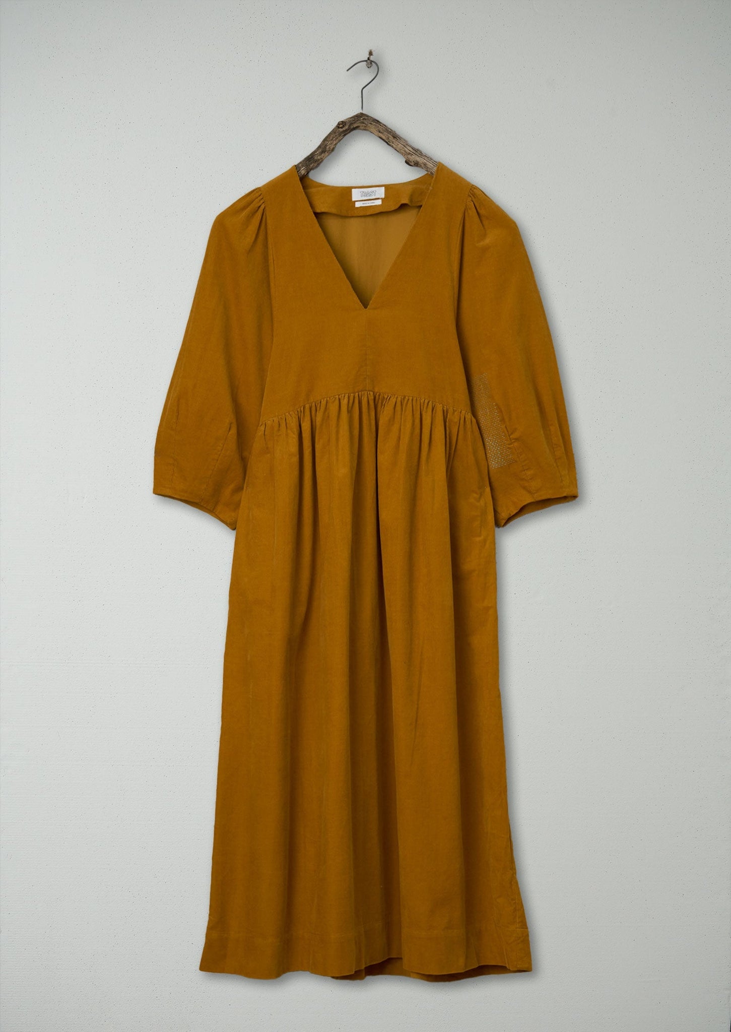 Renewed Maya Organic Cotton Needlecord Dress Size S (104) | Bonfire