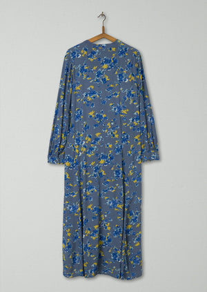 Reworn Floral Tiered Smock Dress Size 10 (1147) | Multi