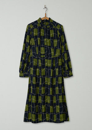 Reworn Check Print Dress Size 6 (992) | Multi