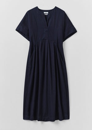 Bryn Twill Dress | Indigo
