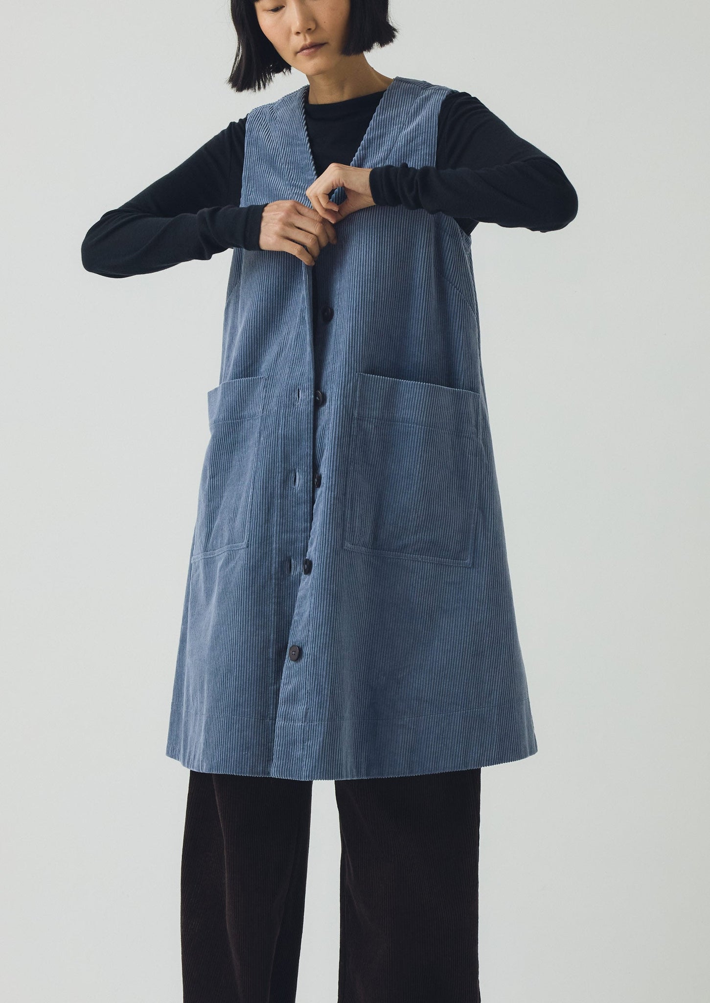 Organic Cord A Line Dress | Myrtle