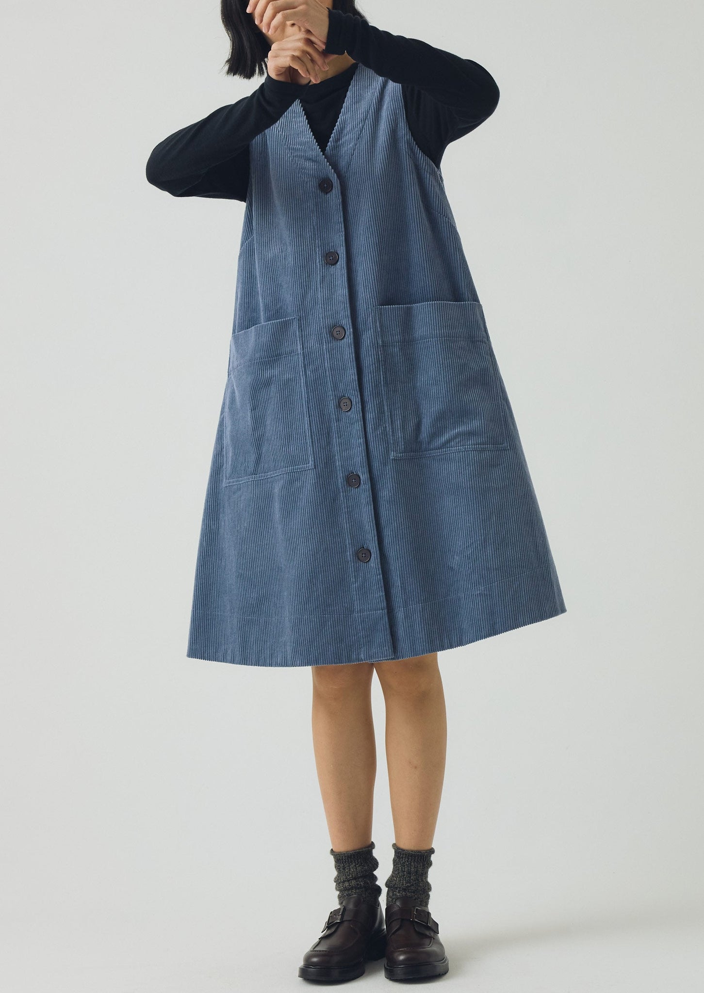 Organic Cord A Line Dress | Myrtle