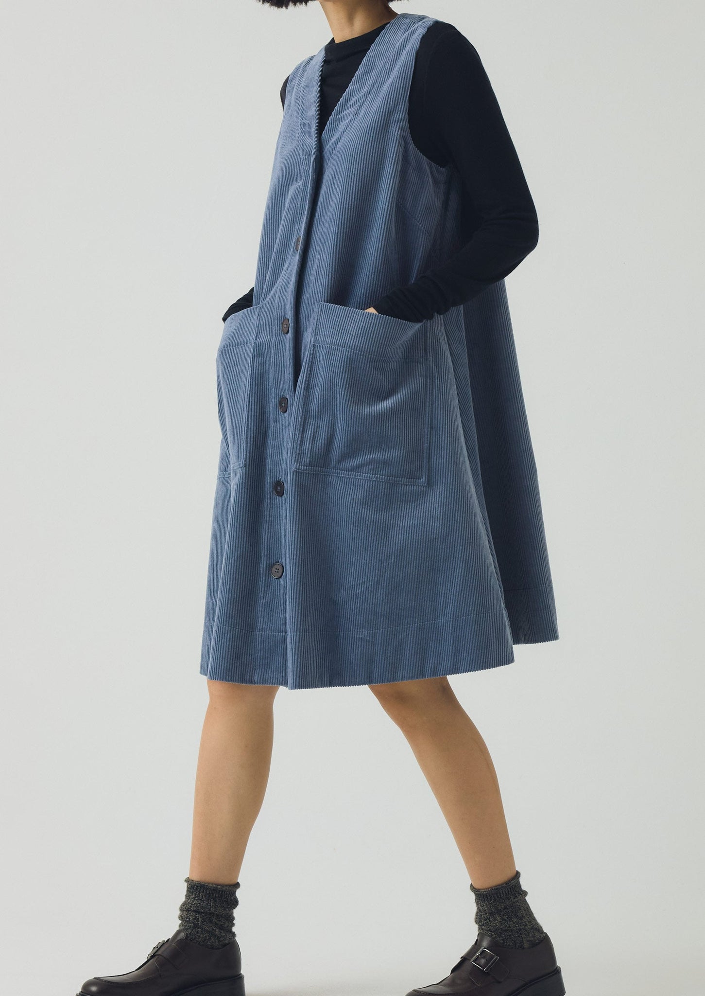 Organic Cord A Line Dress | Myrtle