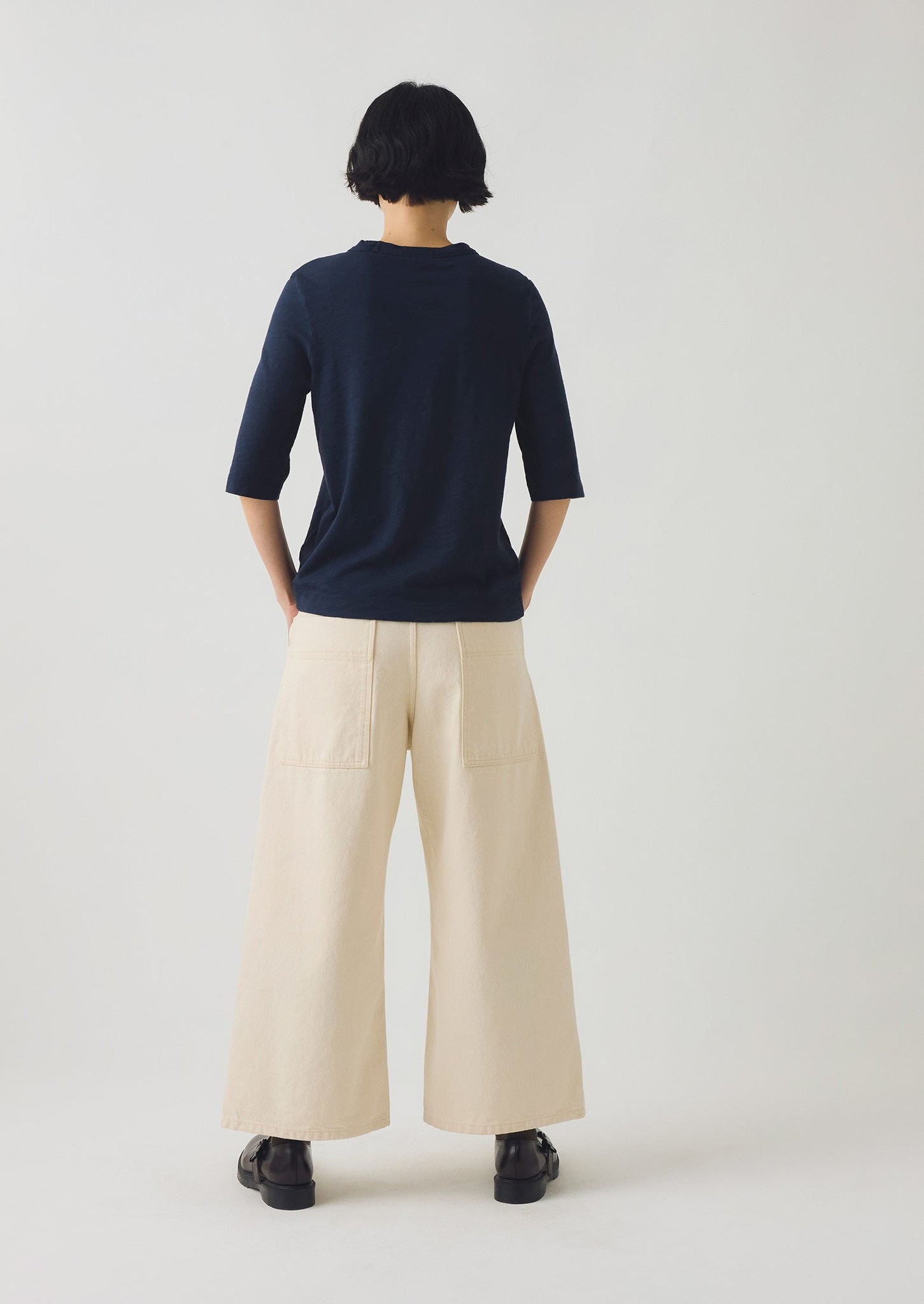 Cleo Cotton Tee | Indigo