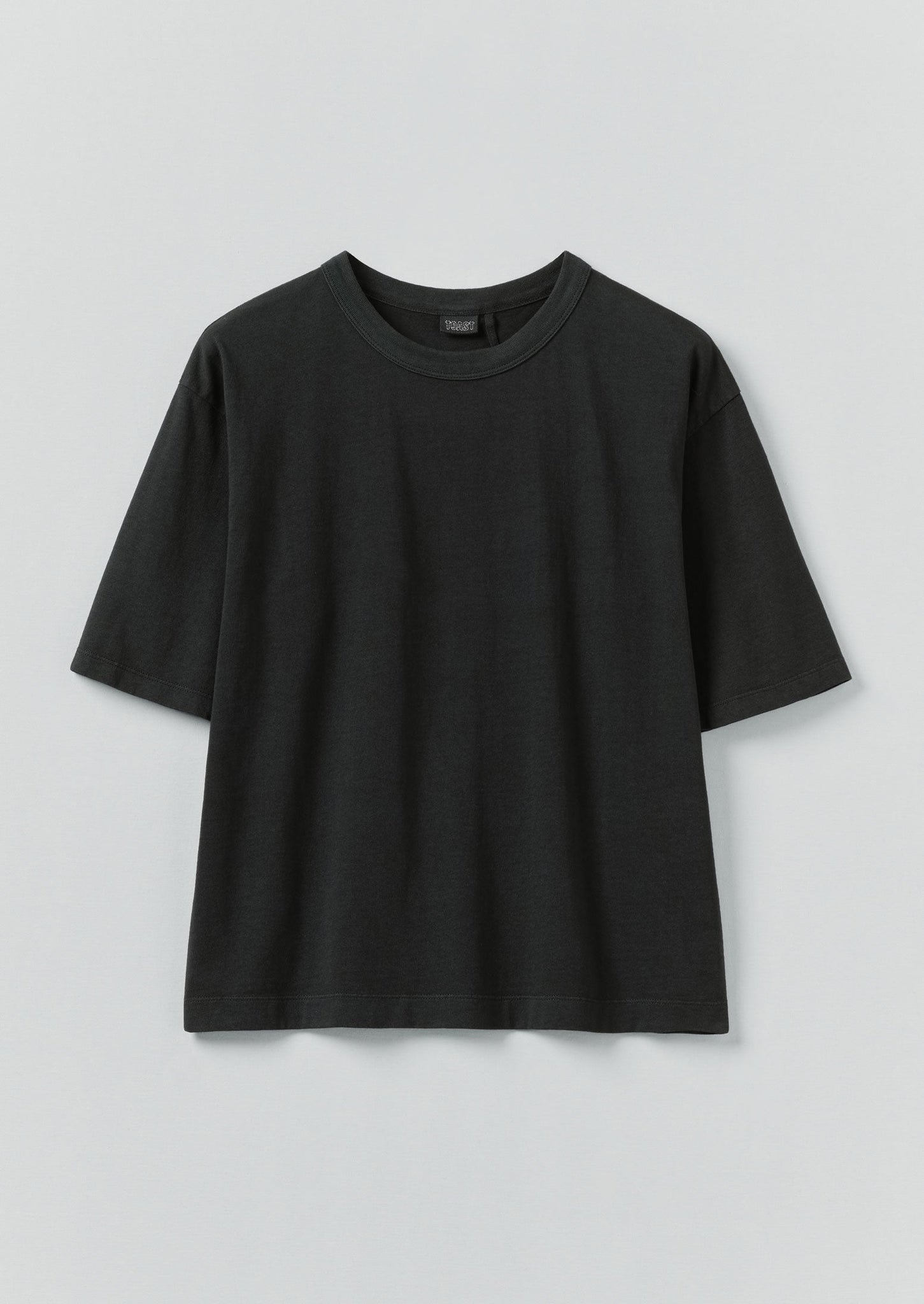 Short Sleeve Cotton Tee | Dark Charcoal