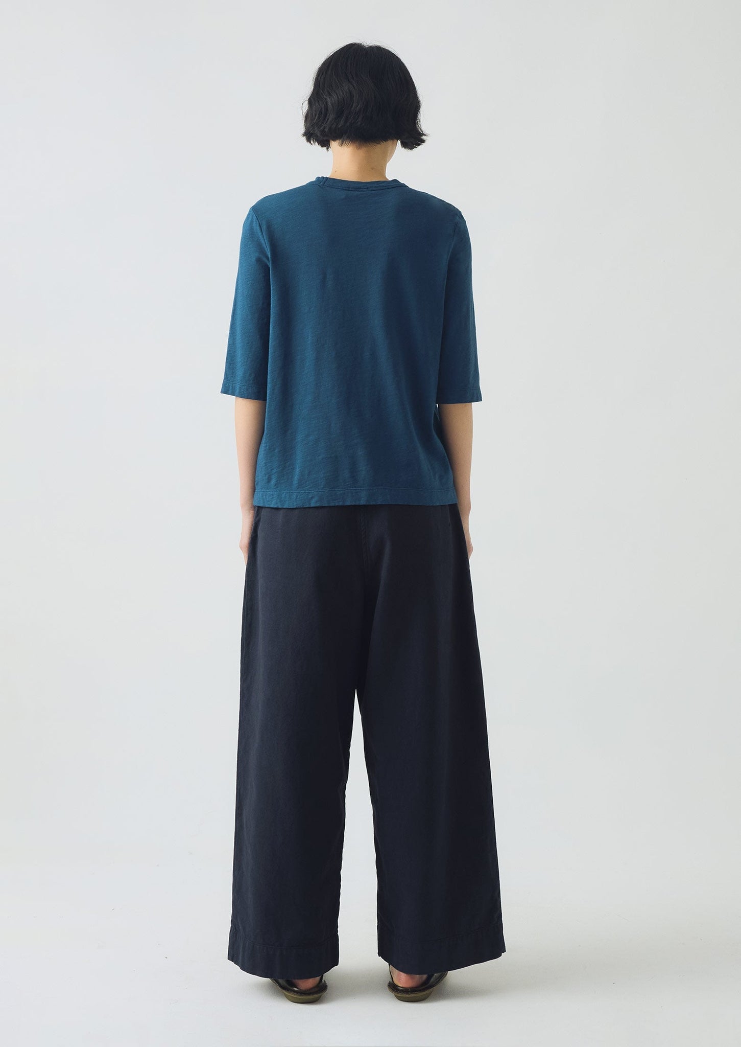 Cleo Cotton Tee | Copper Blue