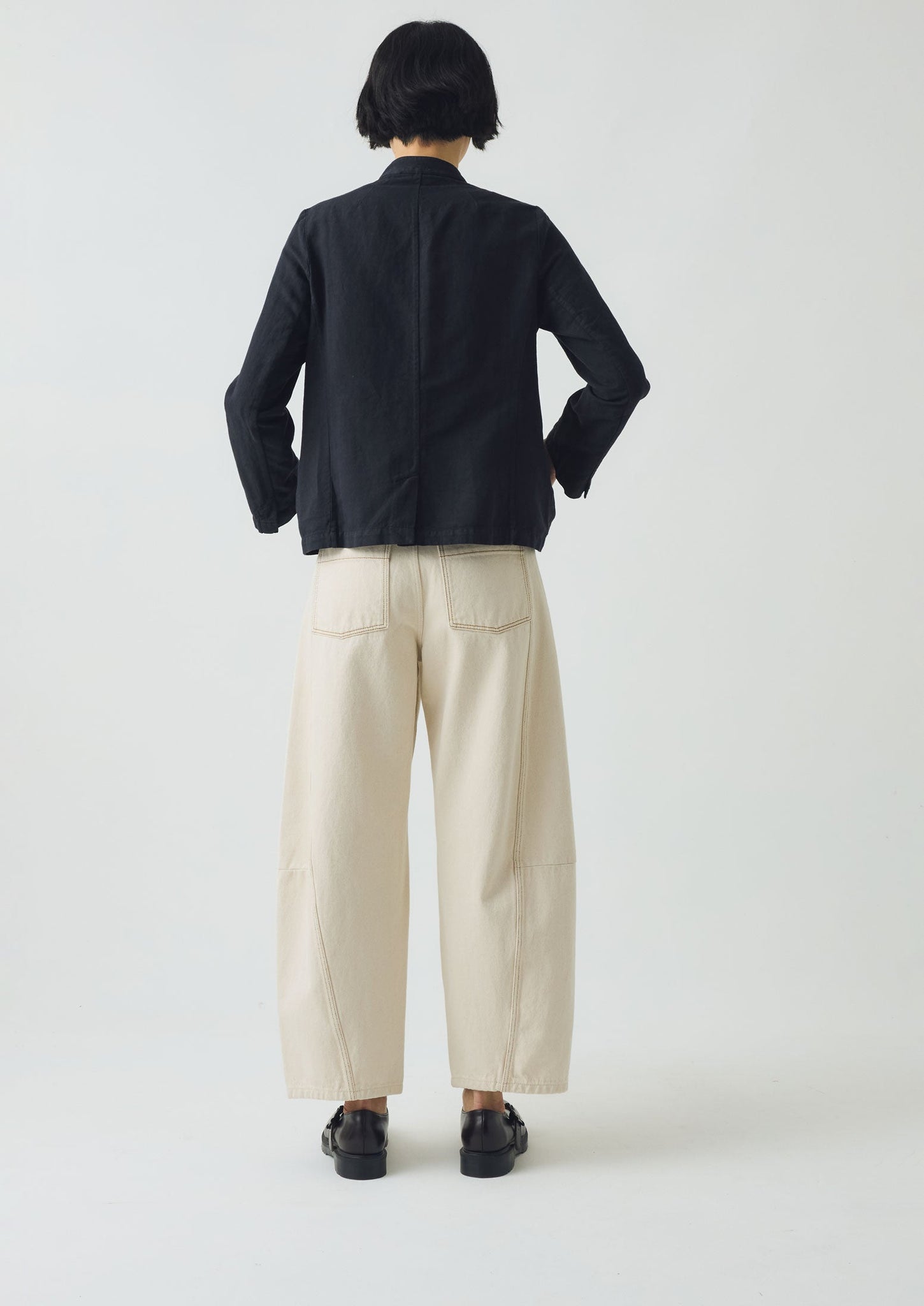 Cotton Linen Neat Jacket | Slate