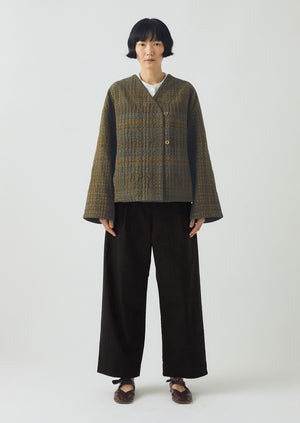 Kantha Tweed Cotton Jacket | Multi