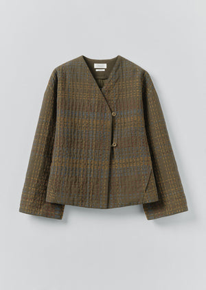 Kantha Tweed Cotton Jacket | Multi