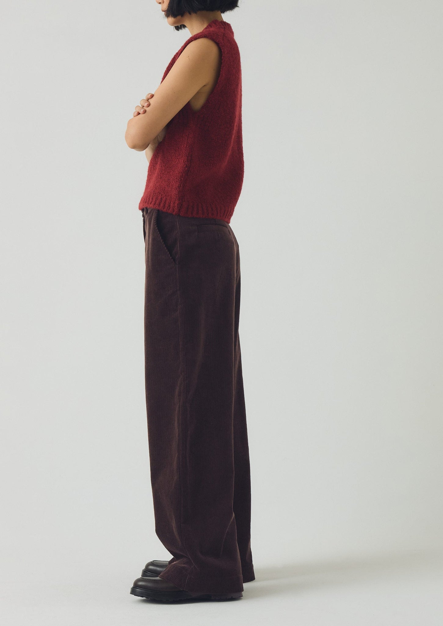 Wool Alpaca Boucle Tank | Red Sorrel