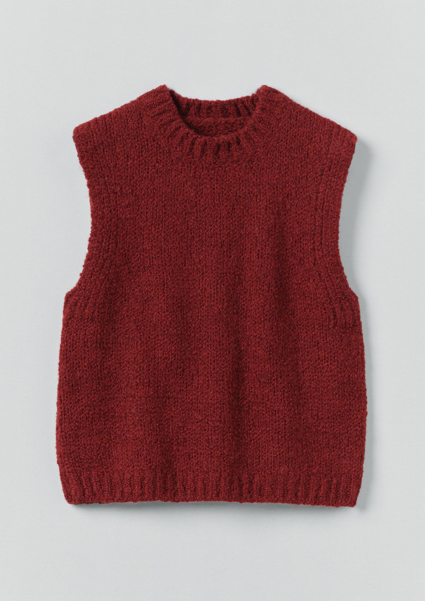 Wool Alpaca Boucle Tank | Red Sorrel