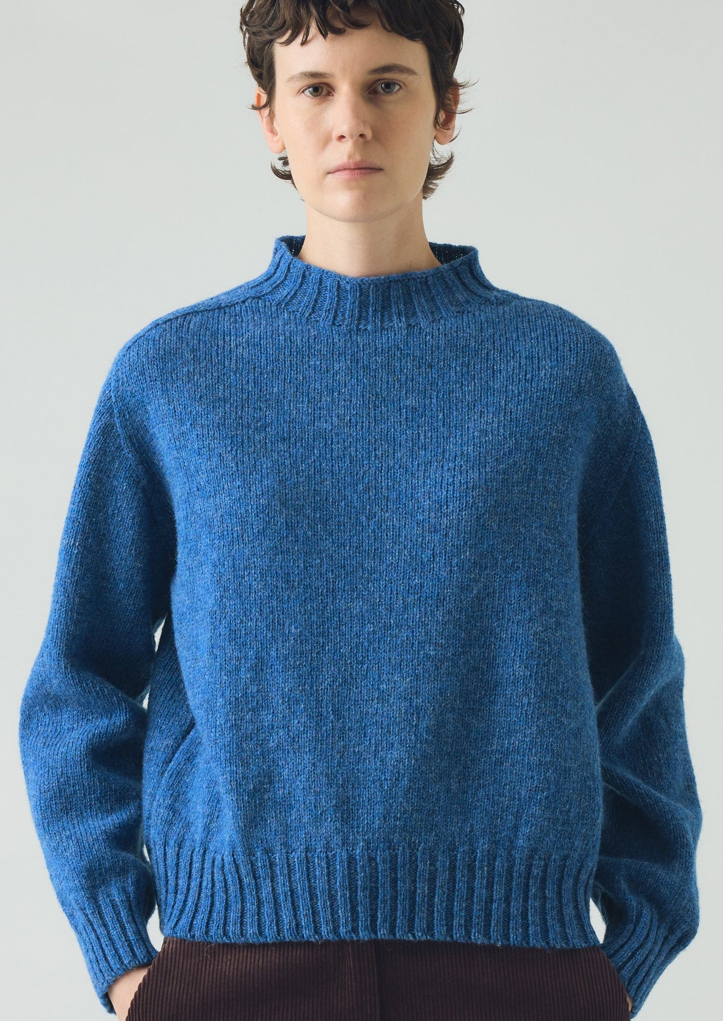 British Wool Sweater | Azure Blue