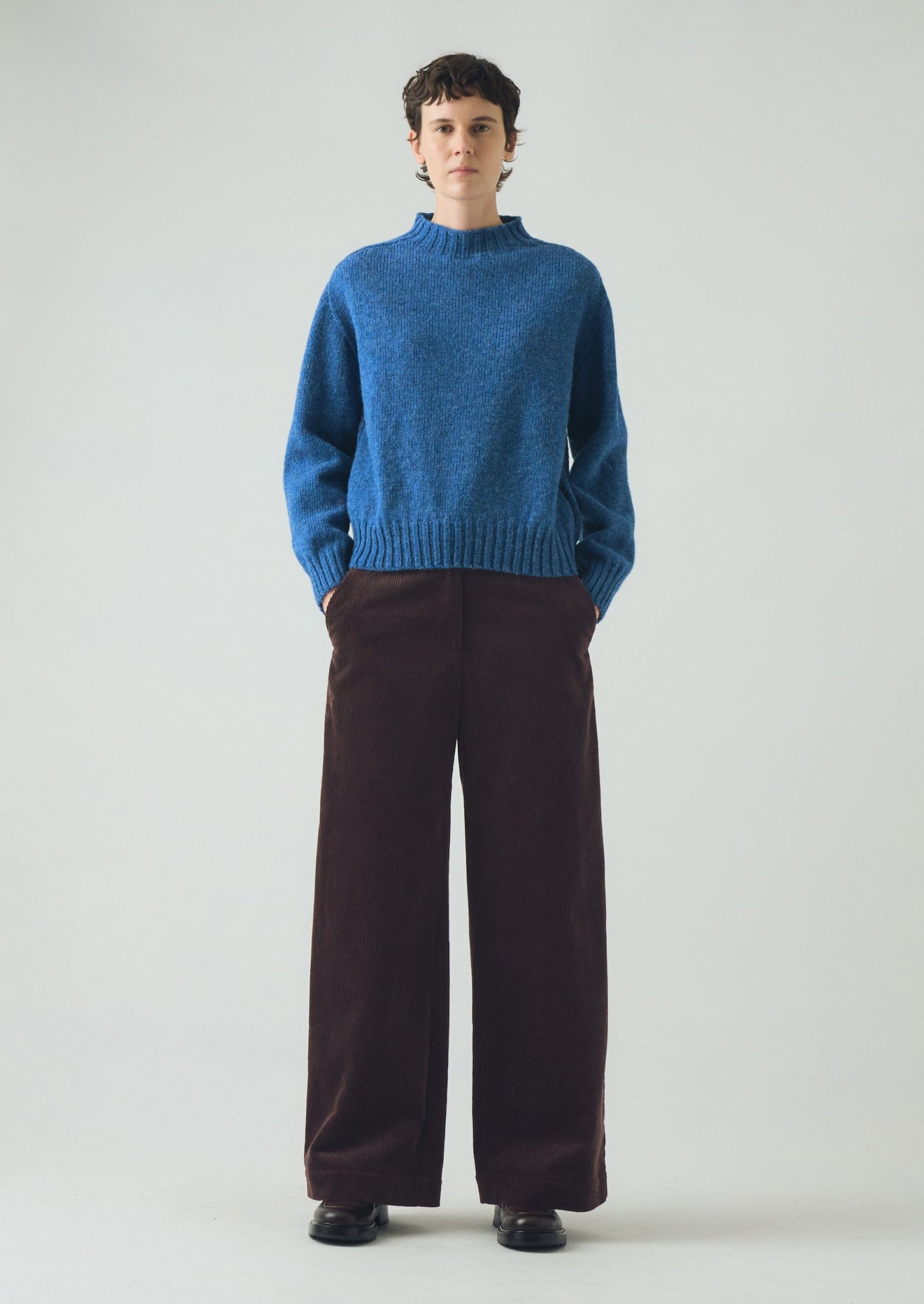 British Wool Sweater | Azure Blue