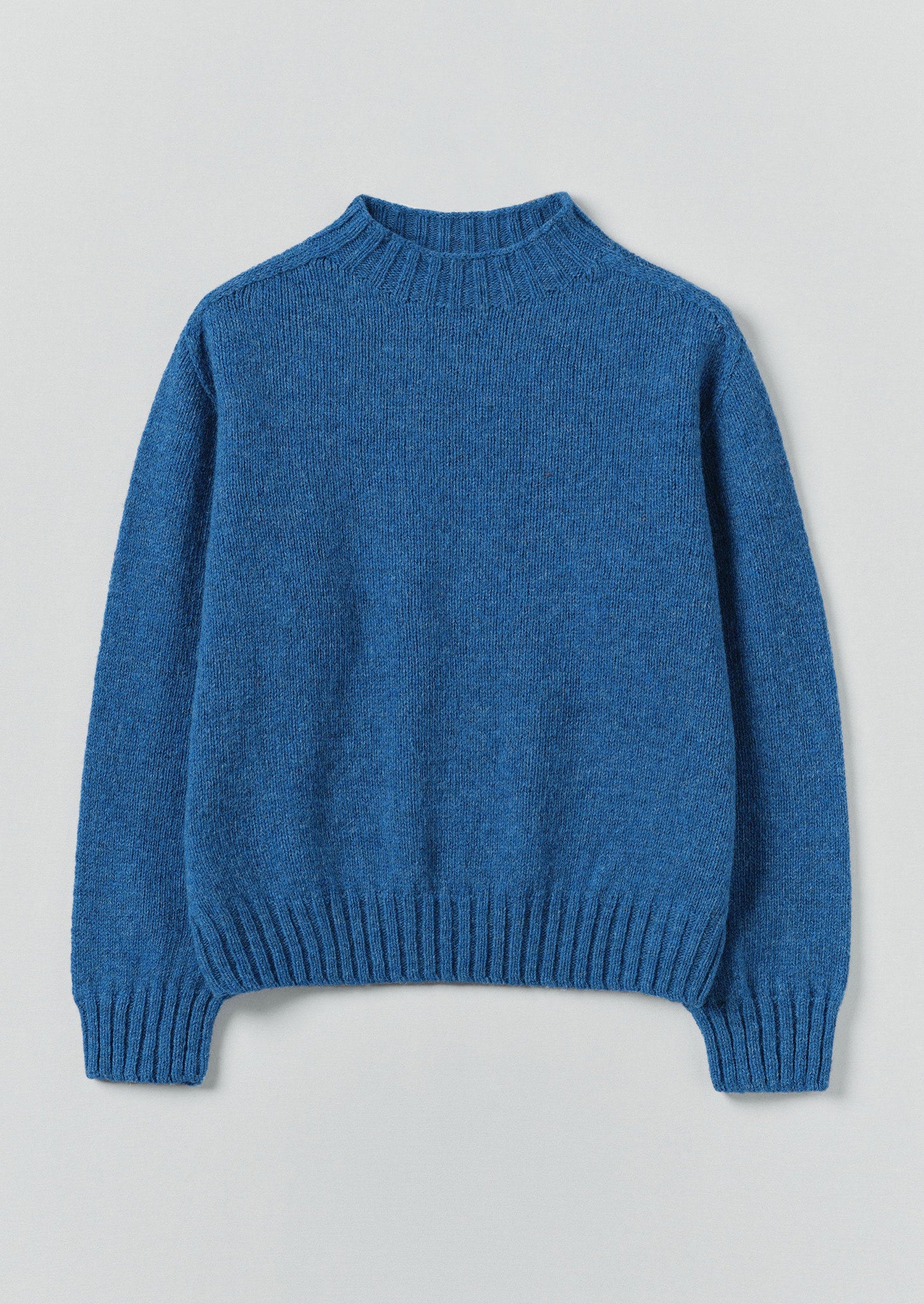 British Wool Sweater | Azure Blue