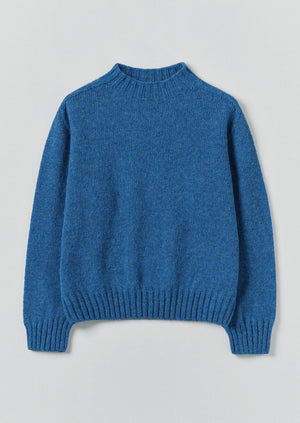 British Wool Sweater | Azure Blue