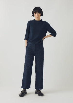 Ashley Organic Cropped Jeans | Indigo