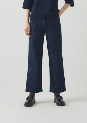 Ashley Organic Cropped Jeans | Indigo