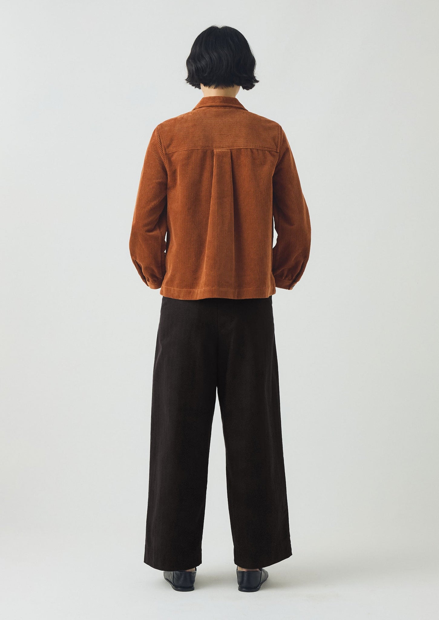 Baya Patch Pocket Organic Cord Shirt | Burnt Sienna