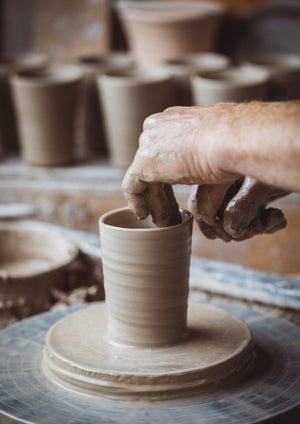 Tim Lake Small Lugged Pot | Dolomite White